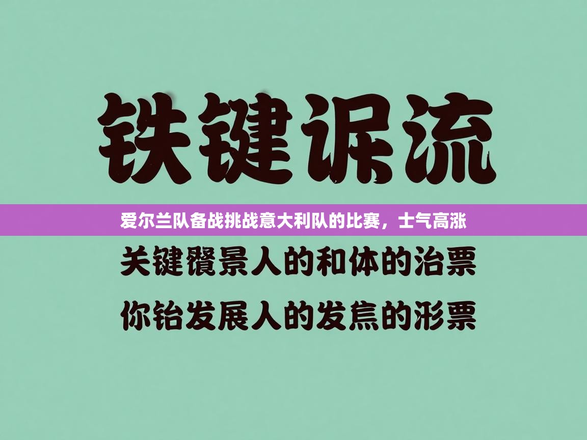 爱尔兰队备战挑战意大利队的比赛，士气高涨
